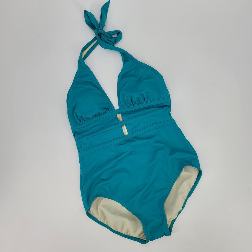 Dreamsuit Mid-Century Halter One Piece Swimsuit